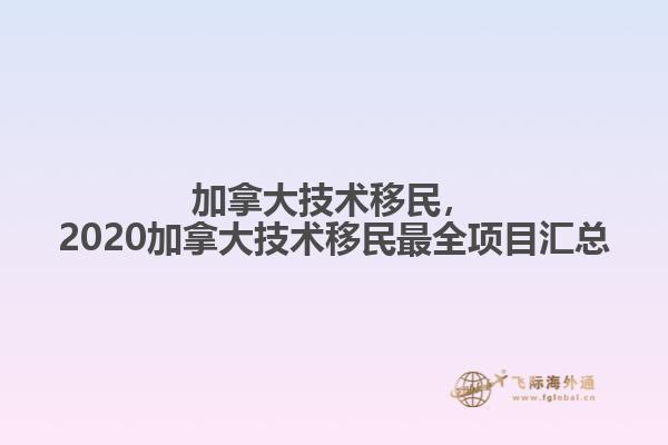 加拿大技術(shù)移民，2020加拿大技術(shù)移民最全項目匯總