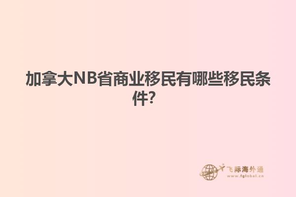 加拿大NB省商業(yè)移民有哪些移民條件？