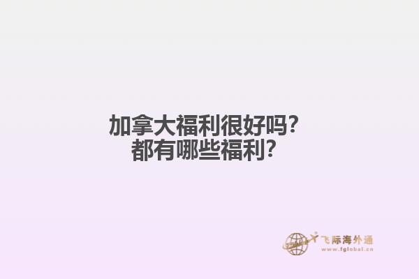 加拿大福利很好嗎？都有哪些福利？