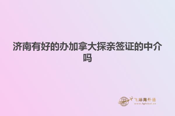 濟南有好的辦加拿大探親簽證的中介嗎