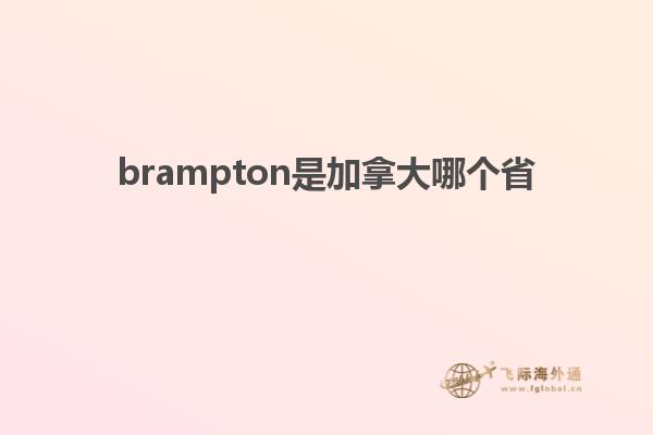 brampton是加拿大哪個省