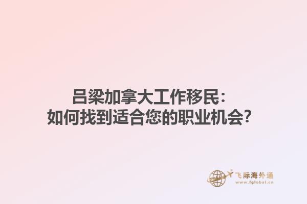 呂梁加拿大工作移民：如何找到適合您的職業(yè)機(jī)會？